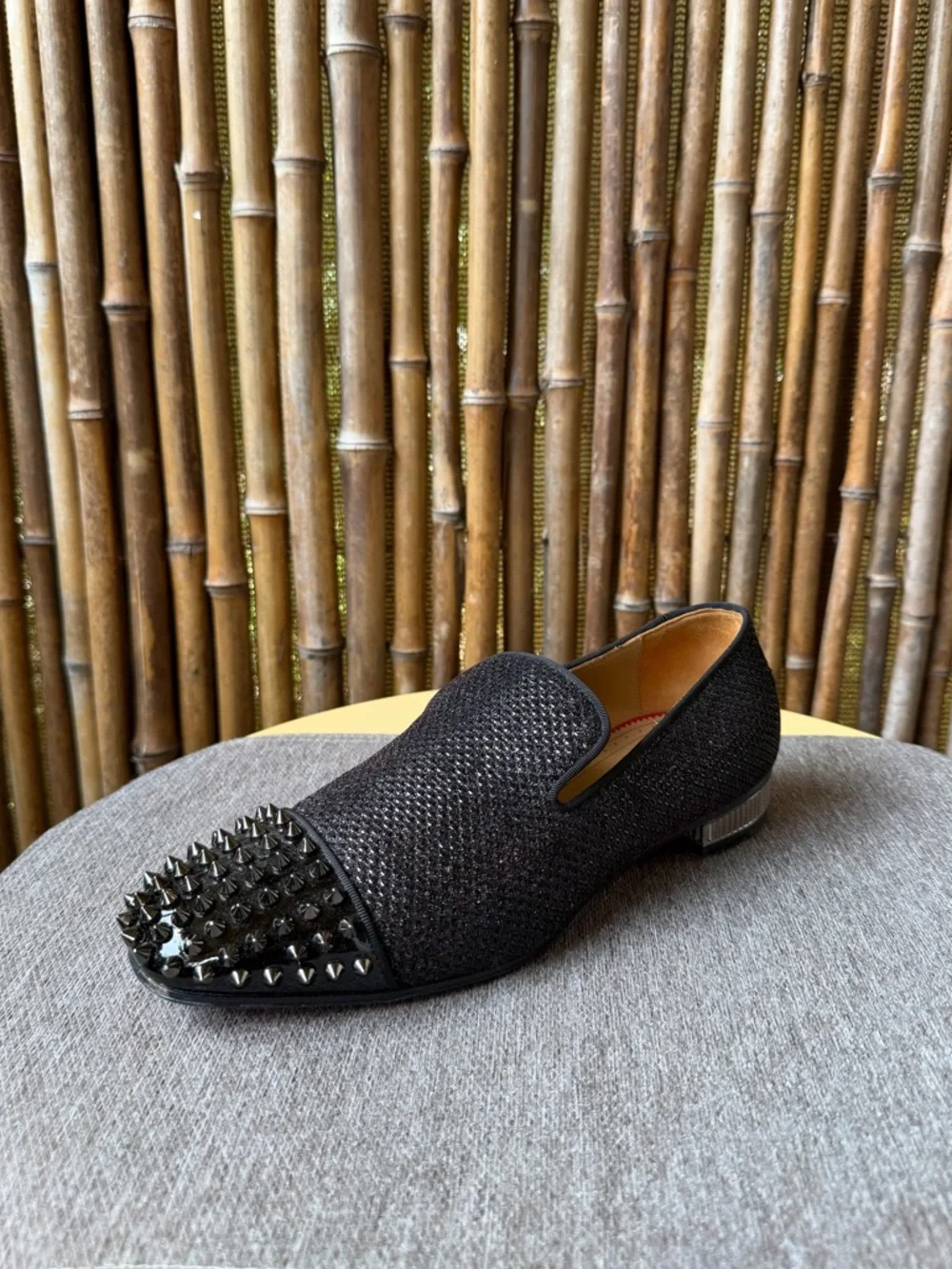 CHRISTIAN LOUBOUTIN men’s spiked loafers